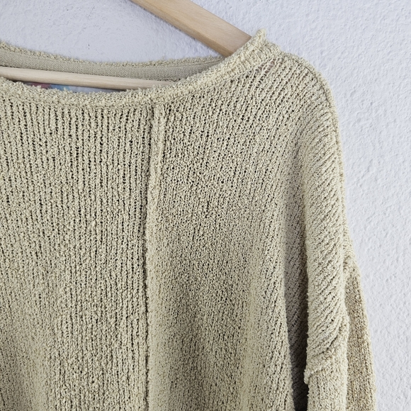 Free People Anthropologie by the fire cozy pullover oversized boxy sweater Small - Picture 2 of 7